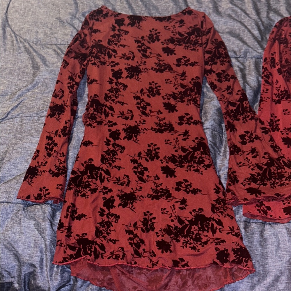 SHEIN Burgundy dress